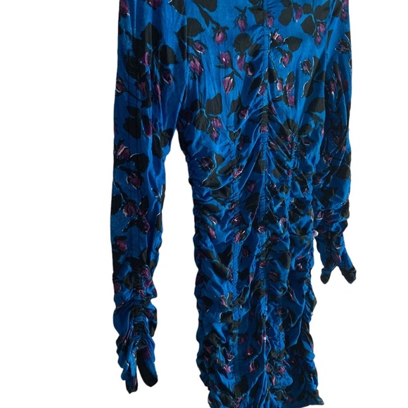 💙💜Zara Small Short Blue Purple Long Sleeves Dress💜💙 - Picture 2 of 7